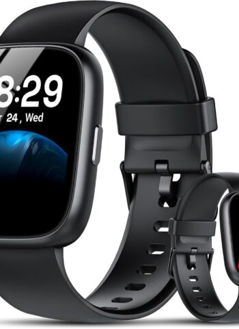 Smart Watch with Alexa Built-in, 1.83" HD Touchscreen Fitness Tracker with Bluetooth Calling, Fitness Watch with Heart Rate/Sleep Monitor, 120+ Sports Modes, IP68 Waterproof Smartwatch for Android iOS